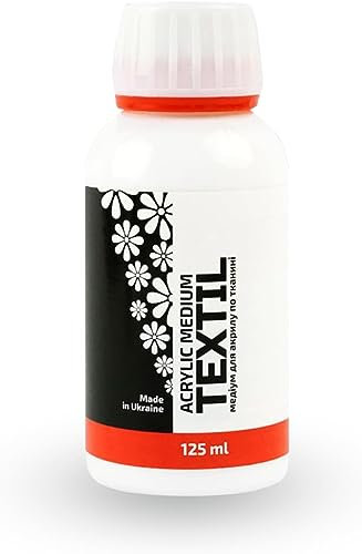 Krevo Art Mattes Acrylbinder Pouring Medium - Universelles Hilfsmittel für Textilfarben, 125 ml