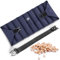 uncn Cuscino grande con noccioli di ciliegia con cinghia regolabile, cuscino riscaldante per microonde, 19 x 78 cm, cuscino termico in cotone per schiena, collo, spalle