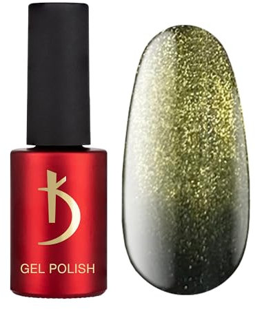 K Professional Nagellack - Cat Shine - Gold - Gel Nail Polish UV LED -7ml- UV Nagellack - Gel Nägel - Gellack - 02CS (Magnetisches Gold)