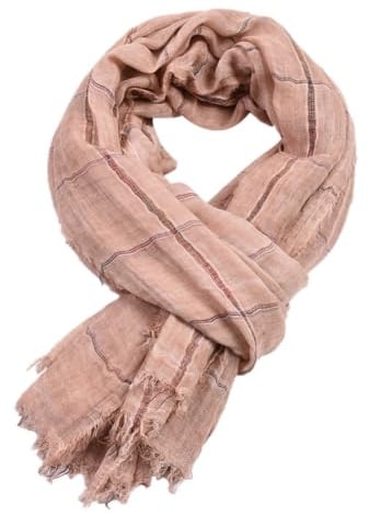 LIUPUUDLY Sciarpa Uomo Donna Autunno e Inverno Morbido Elegante Lunghe Foulard in Cotone Scaldacollo (Rosa)