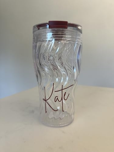 Personalised Costa Red & Clear Cup