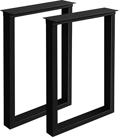 RRrawgff Lot de 2 Pieds de Table en métal Industriel, Pieds de Meubles en Fer forgé, Pieds de Table à Manger de 24/28/39 de Hauteur, Pieds de Banc Robustes, Pieds de Table Basse Noirs et dorés, AV