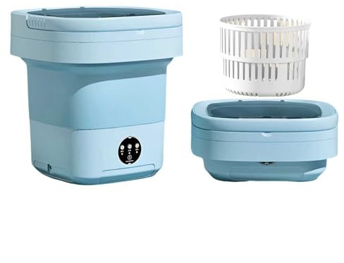 Lavadora portátil, mini lavadora, lavadora plegable de gran capacidad mejorada de 11 litros. Limpieza profunda de ropa interior, ropa de bebé y otras prendas pequeñas. Adecuado para apartamentos