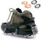 Adventure Shop adventureshop universal Schuhspikes Pro - Sicheres Gehen auf Schnee und EIS Schuhkrallen mit 19 Edelstahl-Zähnen – Eisspikes für sicheres Bergsteigen, Klettern und Trekking