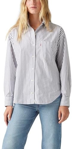 Levi's Femme Chemise Harlie Boyfriend Marinas Stripe Navy Blazer Blue S