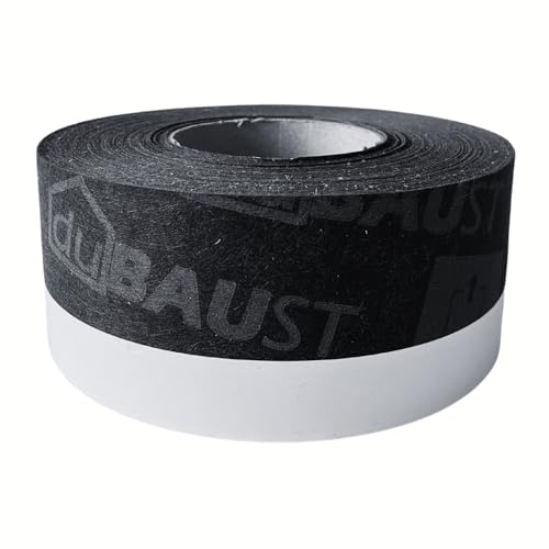 dubaust Fensteranschlussband Fensterband Fensterdichtfolie Fensterdichtband Innen Aussen Luftdicht Schlagregendicht mit Selbstklebestreifen vers. Breiten 30m Rolle (Aussen 100mm, 1)