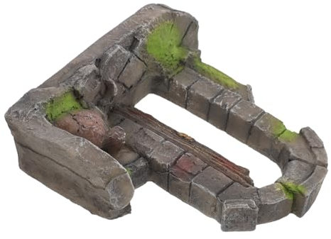 Sosoport Aquarium Arch Dekoration Resin Retro Fisch Tank Ornament Für Unterwasser Landschaft Für Aquarien Und Tischdekoration Leicht Und Platzsparend