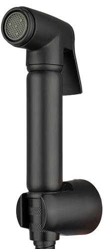Xcel Home Black Handheld Douche Spray Head, Wall Mounted Bidet Sprayer for Toilet Bathroom بخاخ تنظيف, Hygiene, Pet Wash & Gardening, 1.5m Hose & Holder Included