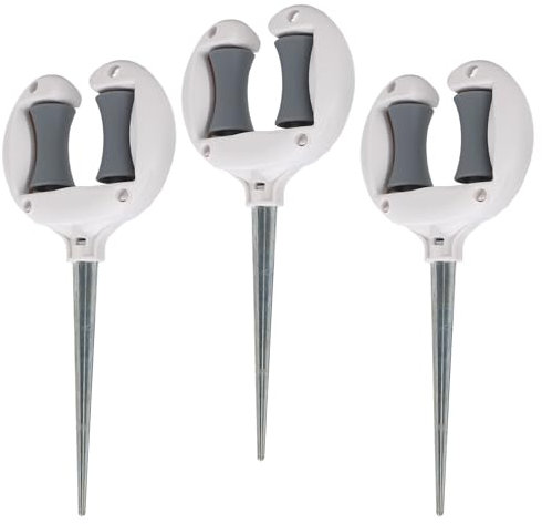 3PCs Hose Guide Garden Hose, Garden Hose Guide with Earth Skewer Hose Bumper with Pulley for Garden Lawn Support