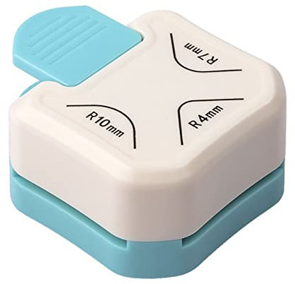 3 in 1 Ecke Rundere Punchpapier -Ecke Rounder 4mm 7 Mm 10 Mm 3 Wege Eckschneider für Papierhandwerk Laminat, Projekte, Fotoschneider, Kartenherstellung und Scrapbooking