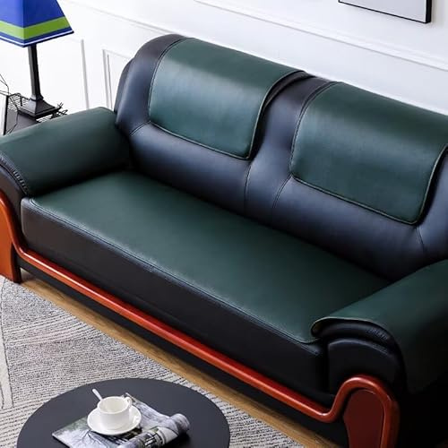 Be&xn Couch Überzug Leder Sofaschoner rutschfest Sofa überzug für Ecksofa Sektionssofa, Wasserdicht Fleckenresistent Sofabezug 1/2/3/4 Sitzer Sofa Cover für Haustiere(Dunkelgrün,60 * 150cm)