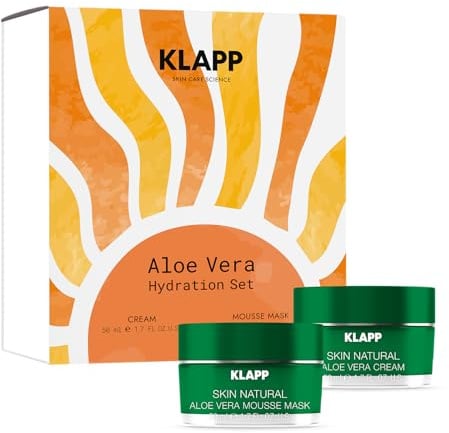 KLAPP Cosmetics - Aloe Vera Hydration Set (Mousse Mask 50 ml | Cream 50 ml)