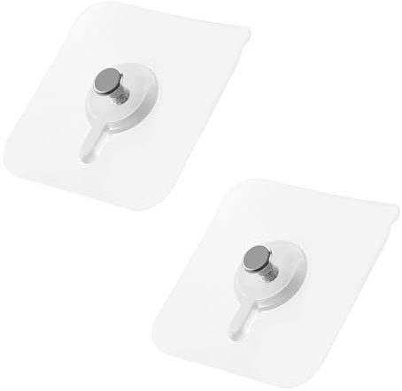 Ctyjia 5 Piezas Ganchos Adhesivos para Pared, Tornillos Adhesivos, Transparentes, Sin Agujeros, Ganchos Multifuncionales para Marcos de Fotos, Colgadores de Imágenes, Pósteres