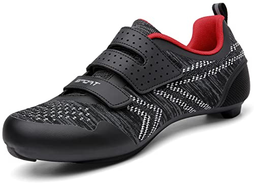 ULTIANT Scarpe da Ciclismo Donna e Uomo, compatibili con Le Scarpe da Ciclismo Indoor Peloton, Scarpe da Bici da Strada con Tacchetti Look SPD SL Delta