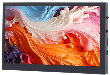 Bewinner 7-Zoll Tragbarer Touchscreen-Monitor | 1024x600 HD-Display mit Dual-Lautsprechern, HDMI- & Typ-C-Anschluss für PC, Rahmen aus Aluminiumlegierung & 170° Blickwinkel