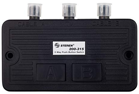 STEREN 200-315 Black Combination Cable Splitter or Switch – SPLITTER CABLE/Wires (Black Switches)