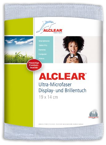 ALCLEAR 950003i Ultra-Microfaser Displaytuch, 19x14 cm, weiß