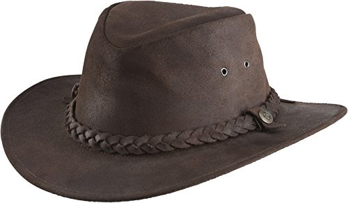 EKKIA 992115 Oiled Suede Hut, Havana, Größe S