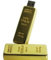 Fun Key USB Flash Drive/Memory Stick 8 GB gold bar