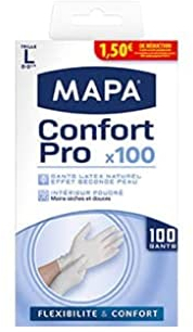 Guantes Mapa Latex Comfort Pro Caja de 1 guantes Talla 8 / L