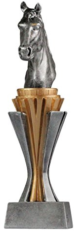 Pokal Trophäe Reiten/Pferde mit Gravur ca. 21 cm hoch Größe L