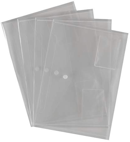 Hainenko 881200/1 Value Popper Wallet - Clear (Pack of 5)