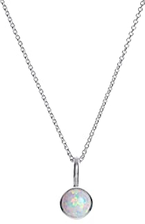 iz-el Geschenk Filigrane Halskette mit Opal