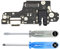 MMOBIEL Ladebuchse Kompatibel mit Xiaomi Note 9 Pro/Note 9S - Dock Connector USB C - Audio Jack/Mikrofon/Antenne Ersatz - Inkl. Schraubenzieher