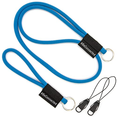 stylected Schlüsselband Set als Schlüsselanhänger (15cm & 45cm) - Band mit Ring für Schlüssel, Ausweis, Handy, Kamera - Lanyard für Herren, Damen & Kinder