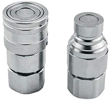 Acoplamientos hidráulicos de liberación rápida cara plana BSP Conector de montaje de liberación rápida (G3/4 macho+rosca hembra)