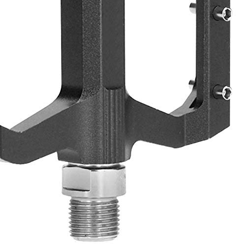 VGEBY Fahrradpedale, ZTTO JT03 Mountainbike-Pedal Aluminiumlegierung rutschfeste MTB-Pedale Fußstütze Fahrradzubehör(schwarz) Fahrrad Ersatzteile