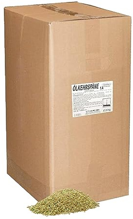 Lorito Ölkehrspäne 25 kg, Kehrspäne staubbindend, Kehrmehl zur Bodenreinigung, Werkstatt und Industrie, Benzin, Fett und Öl binden