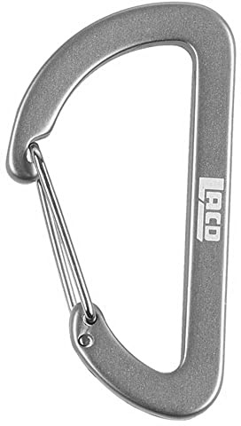 LACD Unisex – Erwachsene Accessory Biner medium Normalkarabiner, Grey, 45mm