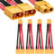 Xiatiaosann 4 PCS XT60 Parallel Battery Connector Cable, 2 Male to 1 Female Plug Extension Y Splitter Cable for RC Multicopter Quadcopter