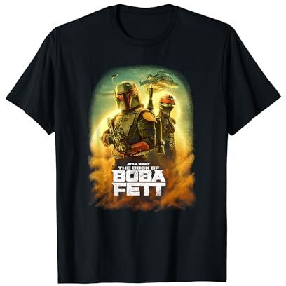 Star Wars The Book Of Boba Fett Group Shot Desert Poster T-Shirt