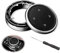 Auto Multimedia Knob Cover, Schwarz Multimedia Knopf Abdeckung, Multimedia Knopf Abdeckung(Mittel bis groß), Ersatz für B-M-W F10 F20 F30 7-Tasten IDrive(Pfeilmuster), Mit Schraubendreher