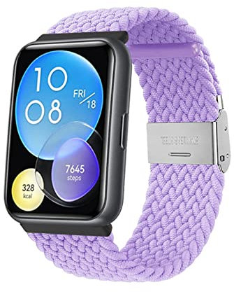 Nylon Armband Kompatibel mit Huawei Watch Fit 2 Armband Für Herren Damen Sport Stoff Ersatzband mit Uhrenarmband Für Huawei Watch Fit 2 (13)