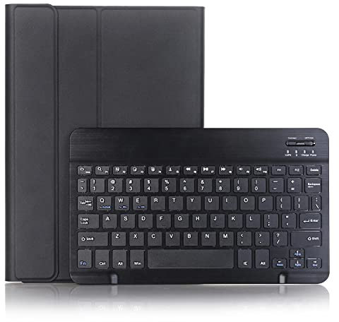 Case for Lenovo Tab M10 HD 2nd Gen 10.1 2020 TB-X306F/X306X with Keyboard, Slim Stand Cover with Magnetically Detachable Wireless Bluetooth Keyboard UK Layout (Black)