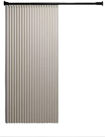 PFCDZDU Duschvorhang Für Badezimmer, Wasserdicht Duschabtrennungsset Mit Stange Aus Rostfreiem Stahl, Faltbar Sichtschutz Aus Stoff Zum Hotels Badewannen (Farbe : Beige, Größe : 100X180cm)