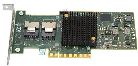 Scheda Controller PCI Express 3.0 SAS SATA HBA RAID, Scheda Controller Interfaccia Adattatore Fibre Channel a 8 Porte, Scheda HBA ad Alta Velocità da 6 Gb, Supporta Dispositivi SSD, HDD e Nastro