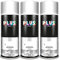 PLUS HOME Pintura Spray 520cc para pintar todo tipo de super cies: madera, metal, cartón, tela, piedra, bra de vidrio, plásticos rígidos, etc para bricolaje y DIY.Blanco Mate (Ral:9010)(Paquete de 3)