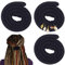 3 Stück Spiral Lock Hair Tie Dreadlock Haargummi Set Dreadlock Zubehör für Frauen und Männer Dreadlocks Pferdeschwanz Halter Dread Haarbinder für Braids dickes lockiges Haar (40 cm/16 inches, Schwarz)