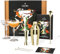 Cocora Martini-Set | 8-teiliges Cocktail-Set aus Edelstahl | Cocktail Shaker | Martini Cocktail Gläser Coupe | Cocktail Buch | Luxuriöse Geschenkverpackung (Gold)
