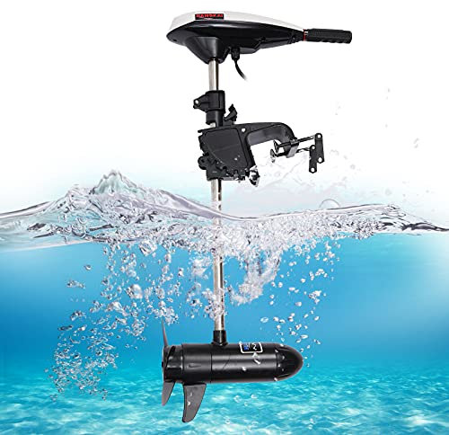 45 lbs Bootsmotor, 552w 1300R/min Außenborder Benzin, Bootsmotor Motoren mit 5-Gänge für Kajaks, Kanus, Beiboote und Schlauchboote
