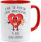 Tazza San Valentino -Che si fotta San Valentino - Tazza/Mug Idea Regalo Originale di Compleanno/Tazza con Frase e Disegno Divertente