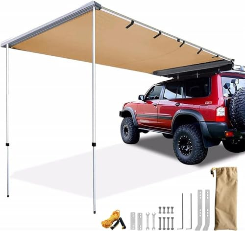 Universal Seitenwand Wohnwagen Markise,Sonnenschutz Wohnwagen Camping Sichtschutz Markise,Wasserdichtem 420D-Oxford-Tuch,für Picknick Und Reisen, Leichter Camping-Unterstand-200x200cm/6.6x6.6ft