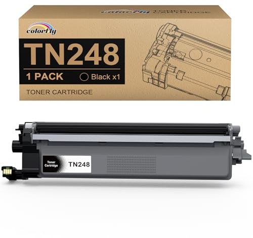 TN248 TN-248BK Toner Schwarz 1000 Seiten für Brother TN-248BK TN-248XLBK für DCP-L3560CDW, HL-L3240CDW, MFC-L3760CDW, DCP-L3520CDW, DCP-L3520CDWE, HL-L8230CDW, MFC-L3740CDW