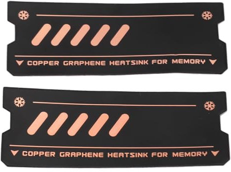 Memory Heatsink,High Thermal Graphene Memory Cooling Heatsink,DDR Heat Spreader Cooler Cooling for DDR5 DDR4 DDR3 DDR2 Laptop Memory