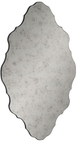 BigBuy Home Wandspiegel, grau, Glas, 80 x 130 cm