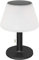 Brandsseller Solar Lampe Ø20 cm H28 cm LED Kabellose Tischleuchte Warmweiß 3 Lichtstufen mit Sensor und Akku weiß Indoor/Outdoor Weiß-Schwarz